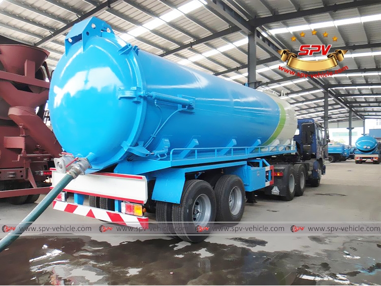 Sewer Vacuum Tank Semi-trailer -RB